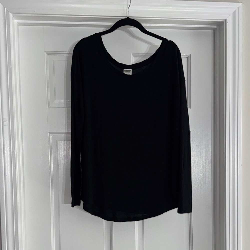 Pink by Victoria’s Secret Women's Black Long Sleeve Top